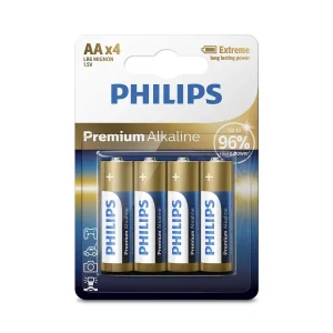 Батарейка Philips Premium Alkaline AA BLI 4 UA